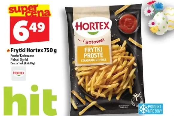 Frytki proste karbowane/polski ogród