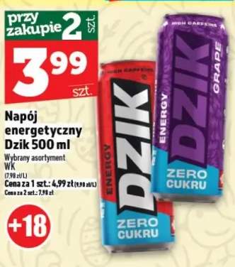 Napój energetyczny Dzik 500ml