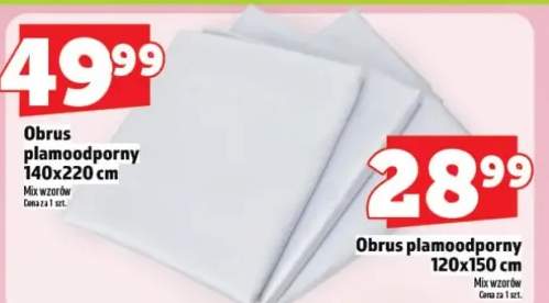 Obrus plamoodporny 140x220 cm