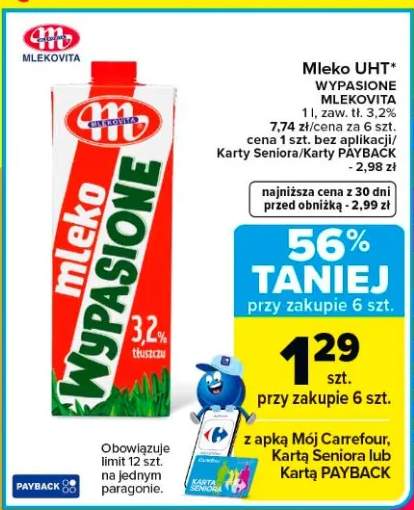 Mleko UHT wypasione 3,2%