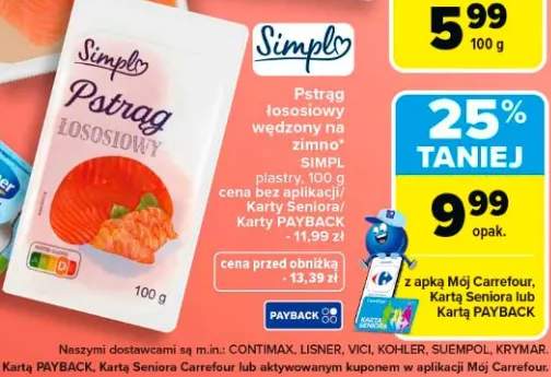 Pstrąg łososiowy wędzony na zimno