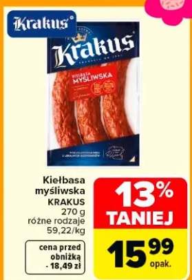 Kiełbasa myśliwska różne rodzaje