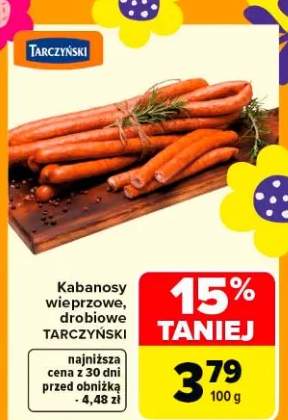 Kabanosy wieprzowe, drobiowe