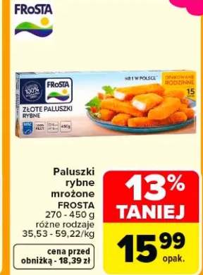 Paluszki rybne mrożone