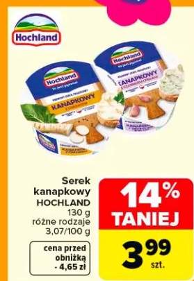 Serek kanapkowy różne rodzaje