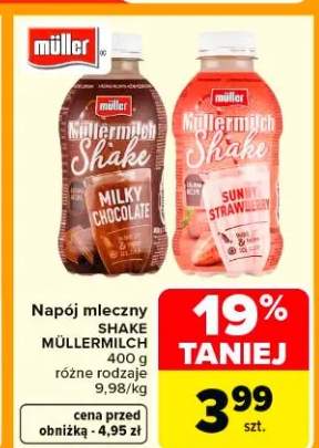 Napój mleczny Shake różne rodzaje