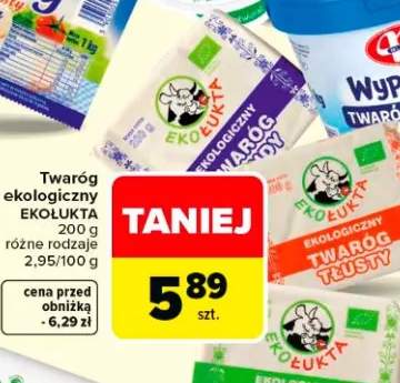Twaróg ekologiczny różne rodzaje