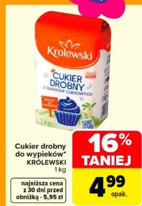 Cukier drobny do wypieków z buraków cukrowych