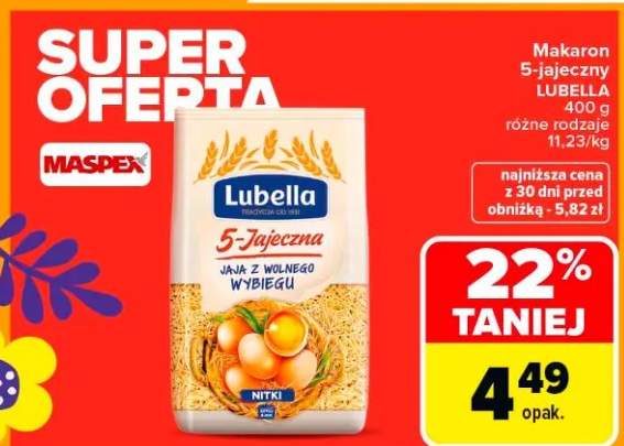 Makaron 5-jajeczny nitki