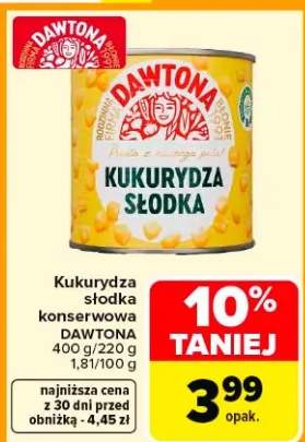 Kukurydza słodka konserwowa