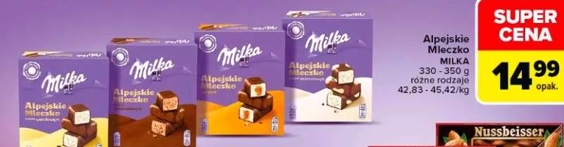 Czekolada alpejskie mleczko