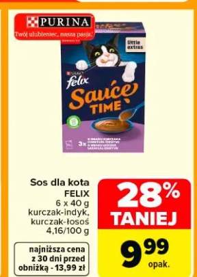 Sos dla kota kurczak-indyk, kurczak-łosoś