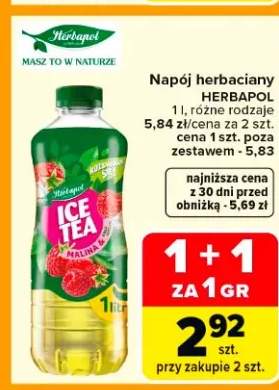 Napój herbaciany ice tea malina