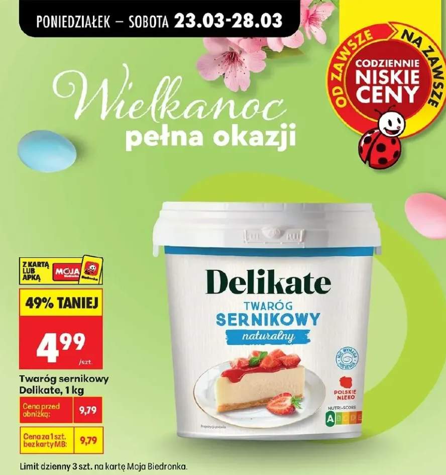 Twaróg sernikowy naturalny