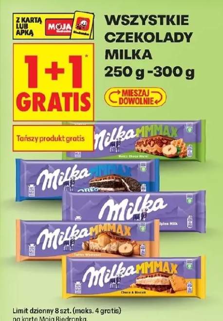 Czekolady mleczne Mmmax