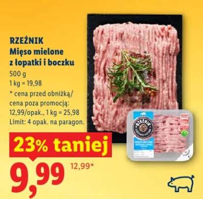 Mięso mielone z łopatki i boczku