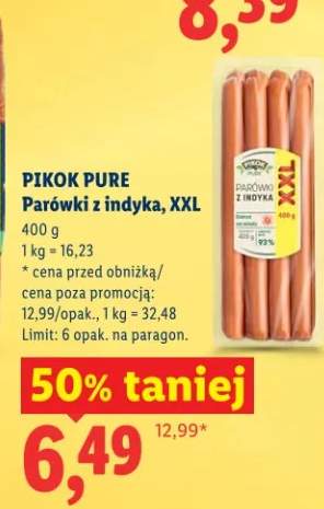 Parówki z indyka