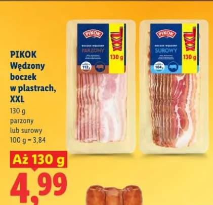 Wędzony boczek w plastrach