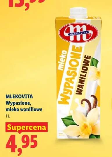 Mleko wypasione, waniliowe
