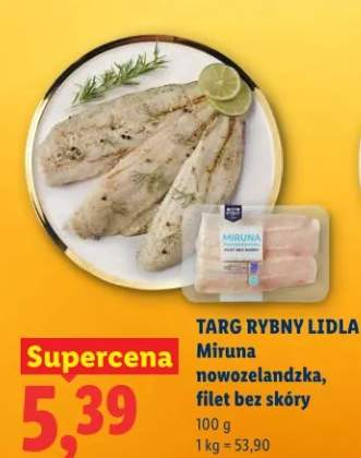 Miruna nowozelandzka, filet bez skóry