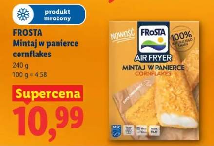 Mintaj w panierce cornflakes