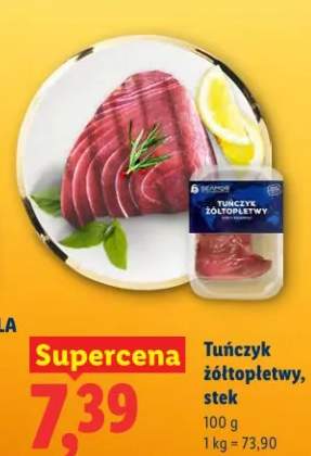 Tuńczyk żółtopłetwy, stek