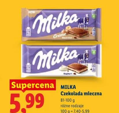 Czekolada mleczna różne rodzaje