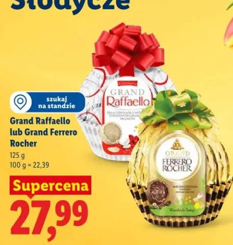 Raffaello lub Ferrero Rocher