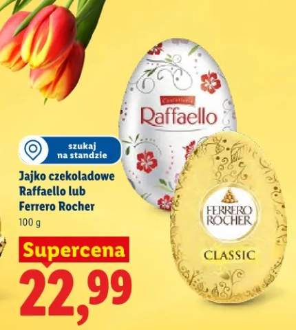 Jajko czekoladowe Raffaello lub Ferrero Rocher