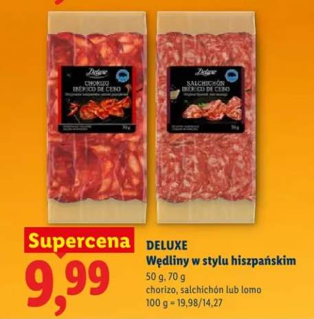 Wędliny w stylu hiszpańskim chorizo, salchichón lub lomo