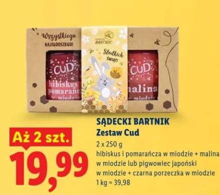 Zestaw Cud - hibiskus i pomarańcza w miodzie + malina w miodzie lub pigwowiec japoński w miodzie + czarna porzeczka w miodzie