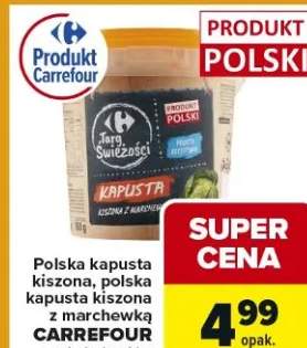 Kapusta polska kapusta kiszona, polska kapusta kiszona z marchewką w wiaderku