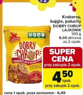 Krakersy, bajgle, paluchy Dobry Chrup Lajkonik