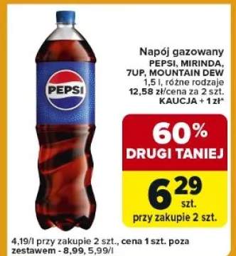 Napój gazowany pepsi mirinda 7up mountain dew