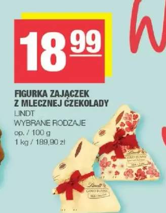Figurka zajączek z mlecznej czekolady
