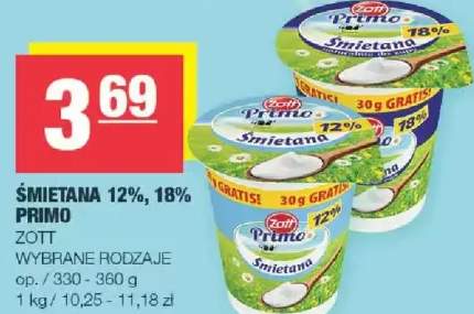 Śmietana 12%, 18%