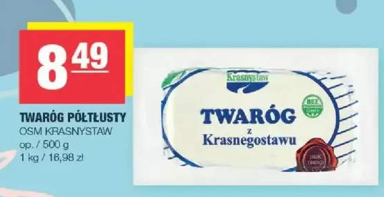 Twaróg półtłusty