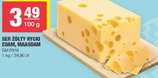 Ser żółty ryki edam, maasdam