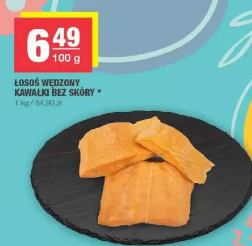 Łosoś wędzony kawałki bez skóry