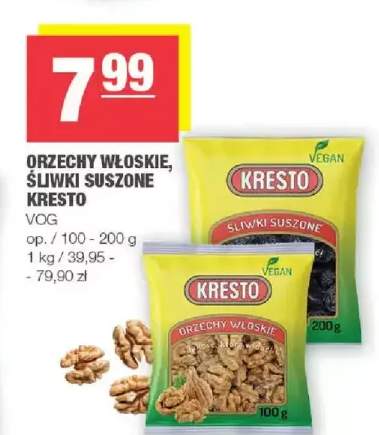Orzechy włoskie, śliwki suszone