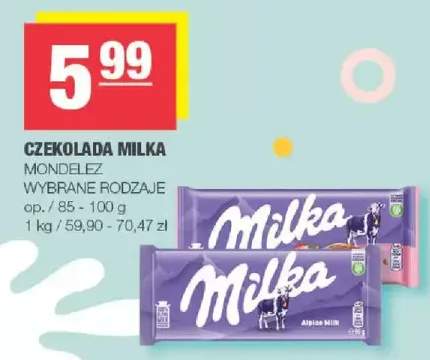 Czekolada mleczna Milka