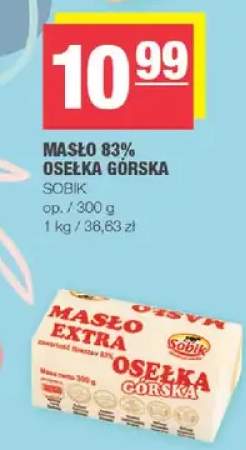 Masło 83% osełka górska