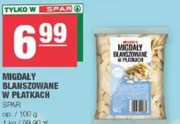 Migdały blanszowane w płatkach