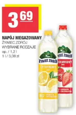 Napój niegazowany wybrane rodzaje