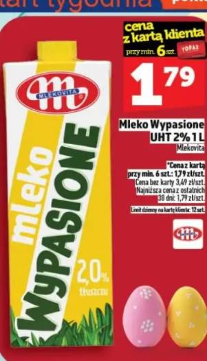 Mleko Wypasione UHT 2% 1l