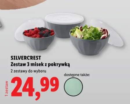 Zestaw 3 misek z pokrywką 2 zestawy do wyboru
