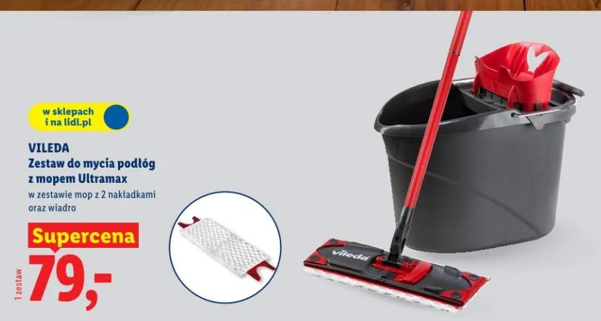 Zestaw do mycia podłóg z mopem Ultramax