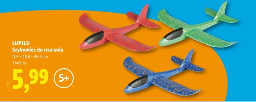 Szybowiec do rzucania