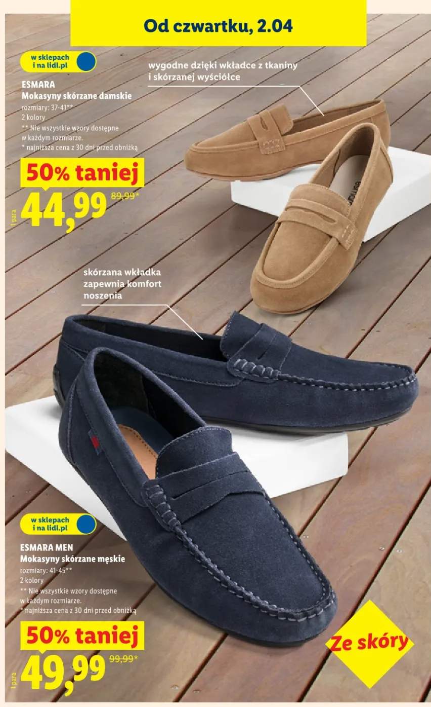 Mokasyny skórzane męskie