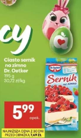 Ciasto sernik na zimno Dr. Oetker